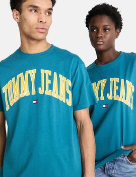 Camiseta Tommy Jeans turquesa PopColor hombre
