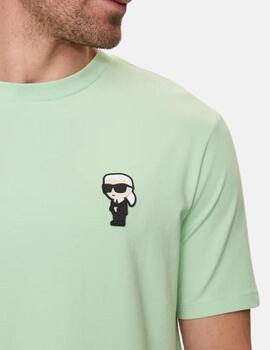 Camiseta Karl Lagerfeld básica verde hombre