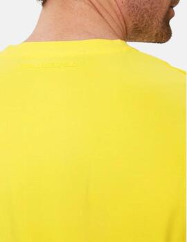 Camiseta Karl Lagerfeld básica amarilla hombre
