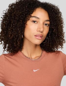Camiseta Nike crop top teja para mujer