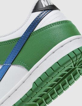Zapatillas Nike Dunk Low Gs Blanco/Verde Unisex