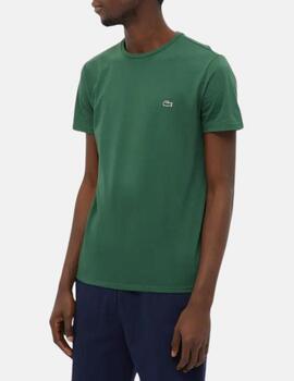 Camiseta Lacoste verde basic hombre