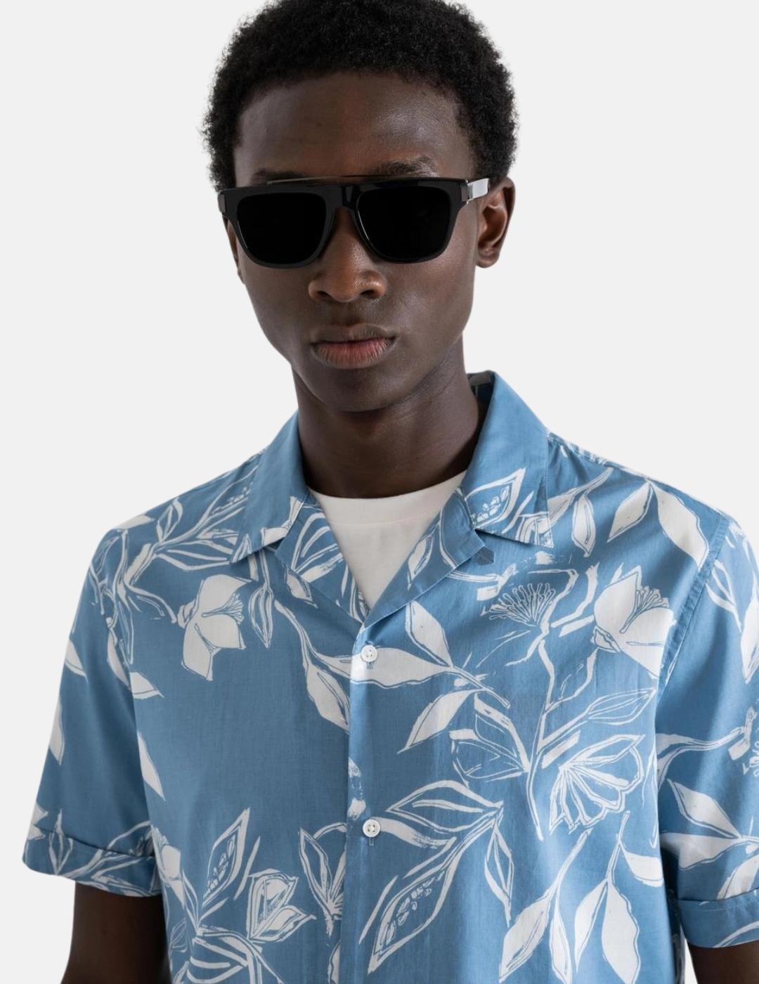 Camisa Antony Morato azul floral hombre