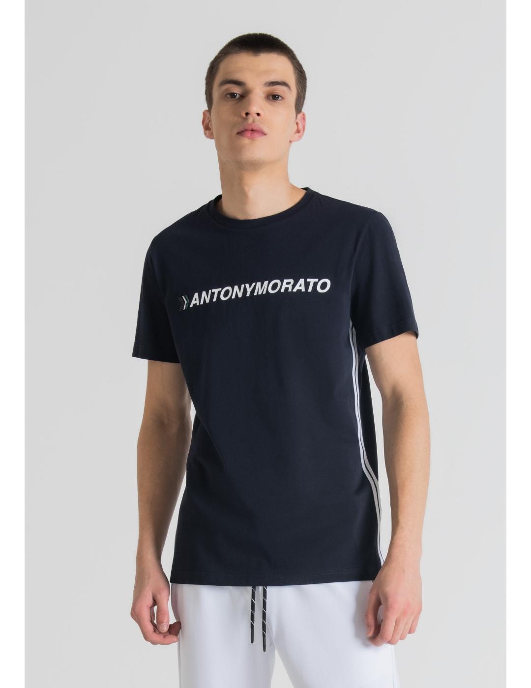 Camiseta Antony Morato marino con logo hombre