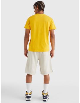 Camiseta Tommy Jeans timeless amarilla para hombre