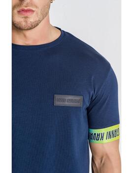 Camiseta Gianni Kavanagh torsion azul para hombre