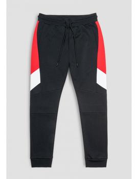 Jogger Antony Morato negro con linea roja para hombre