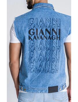 Chaleco Gianni Kavanagh tejano azul para hombre