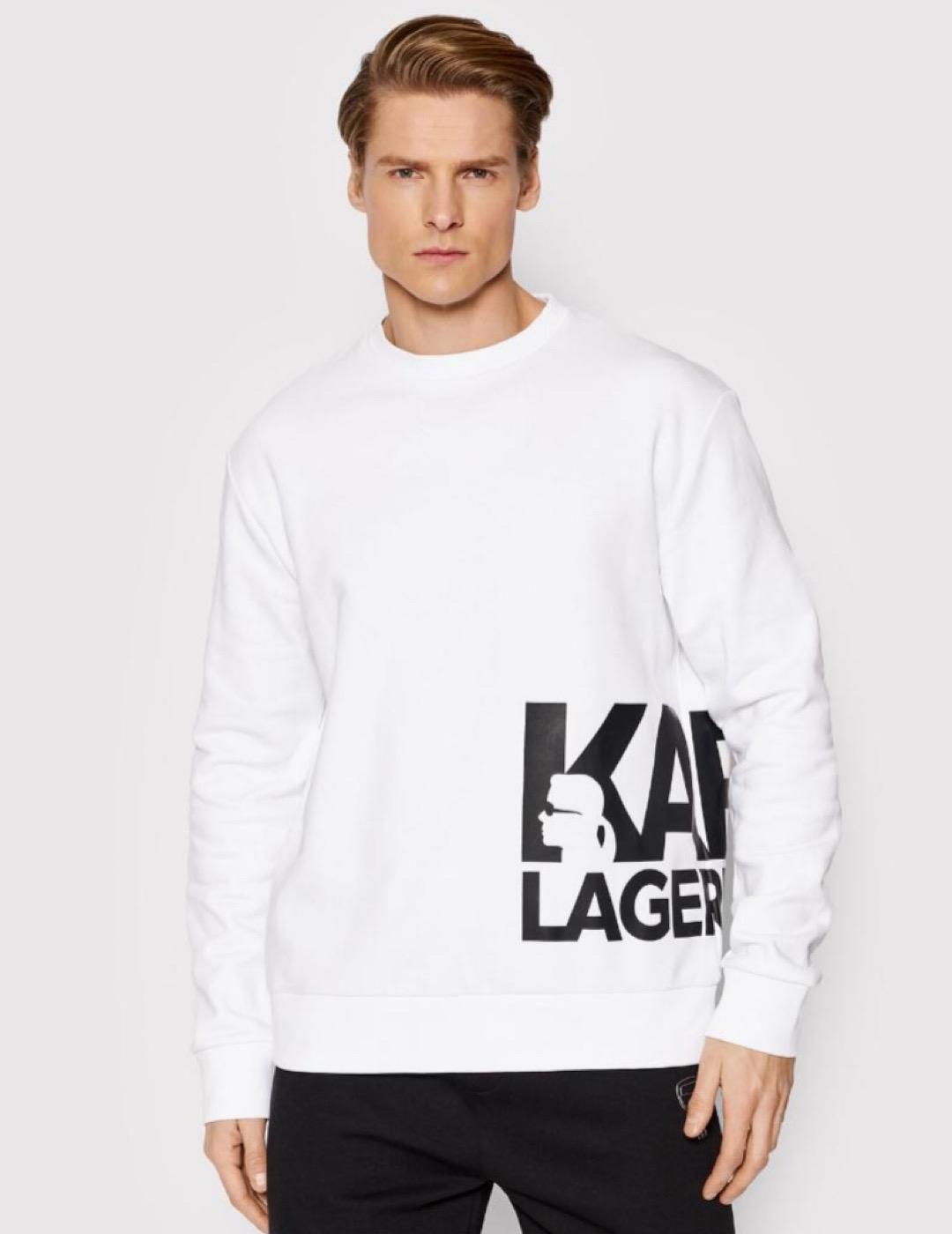 Sudadera Karl Lagerfeld blanca para hombre