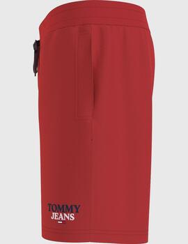 Short Tommy Jeans rojo para hombre