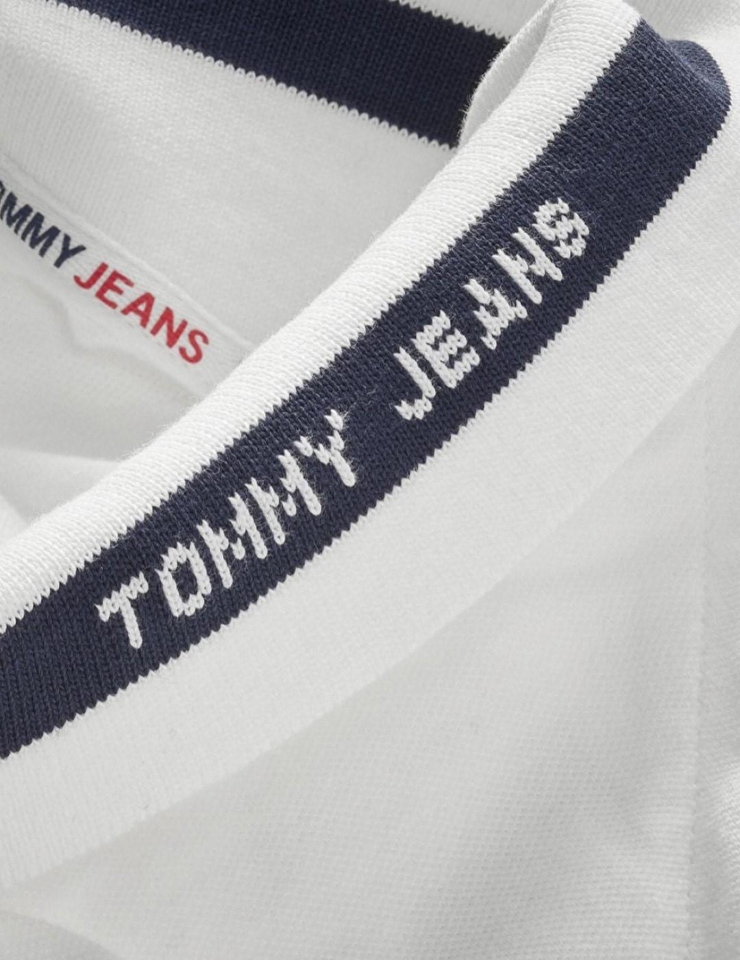 Polo Tommy Jeans blanco para hombre