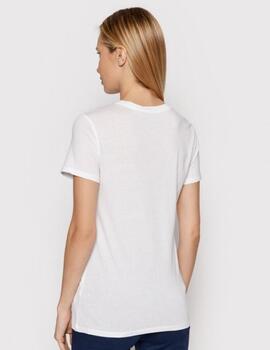 Camiseta Guess blanca estampado barroque para mujer