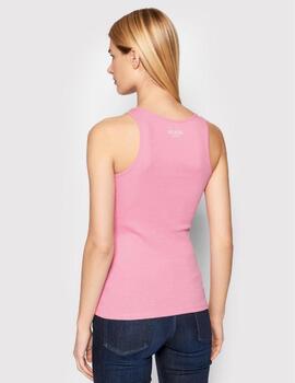 Camiseta Guess estras rosa para mujer