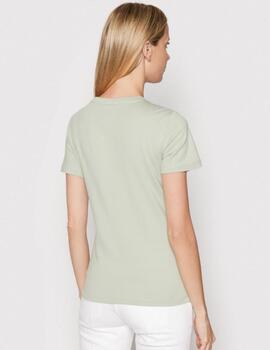 Camiseta Guess Icon verde para mujer