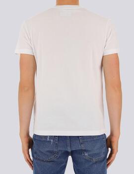 Camiseta Versace Jeans logo irisciscente blanca para hombre