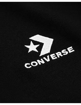 Camiseta Converse Embroidered Star Chevron Crew Neck Negra