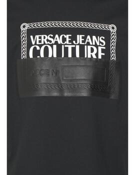 Camiseta Versace Jeans parche negra para hombre