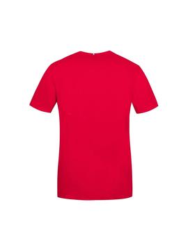 Camiseta unisex Le Coq Sportif Roja/Blanca