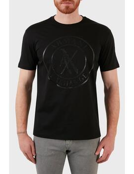 Camiseta negra logo fibra