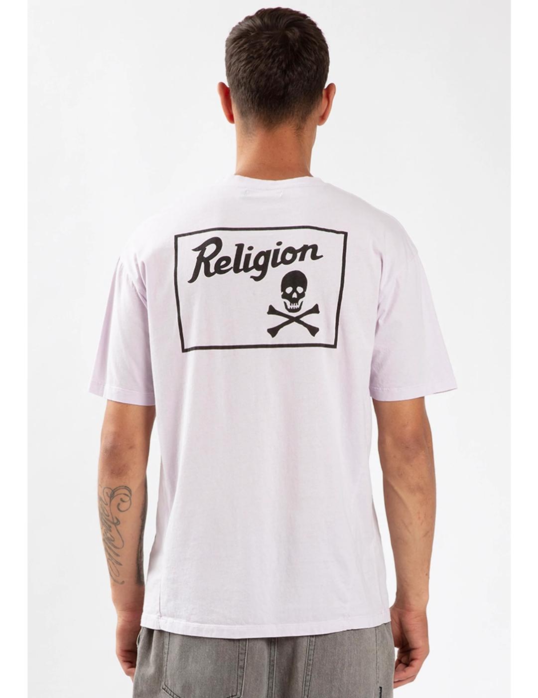 Camiseta Religion poison lavanda para hombre