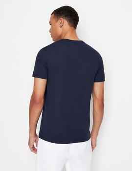 Camiseta Armani Exchange azul marino para hombre