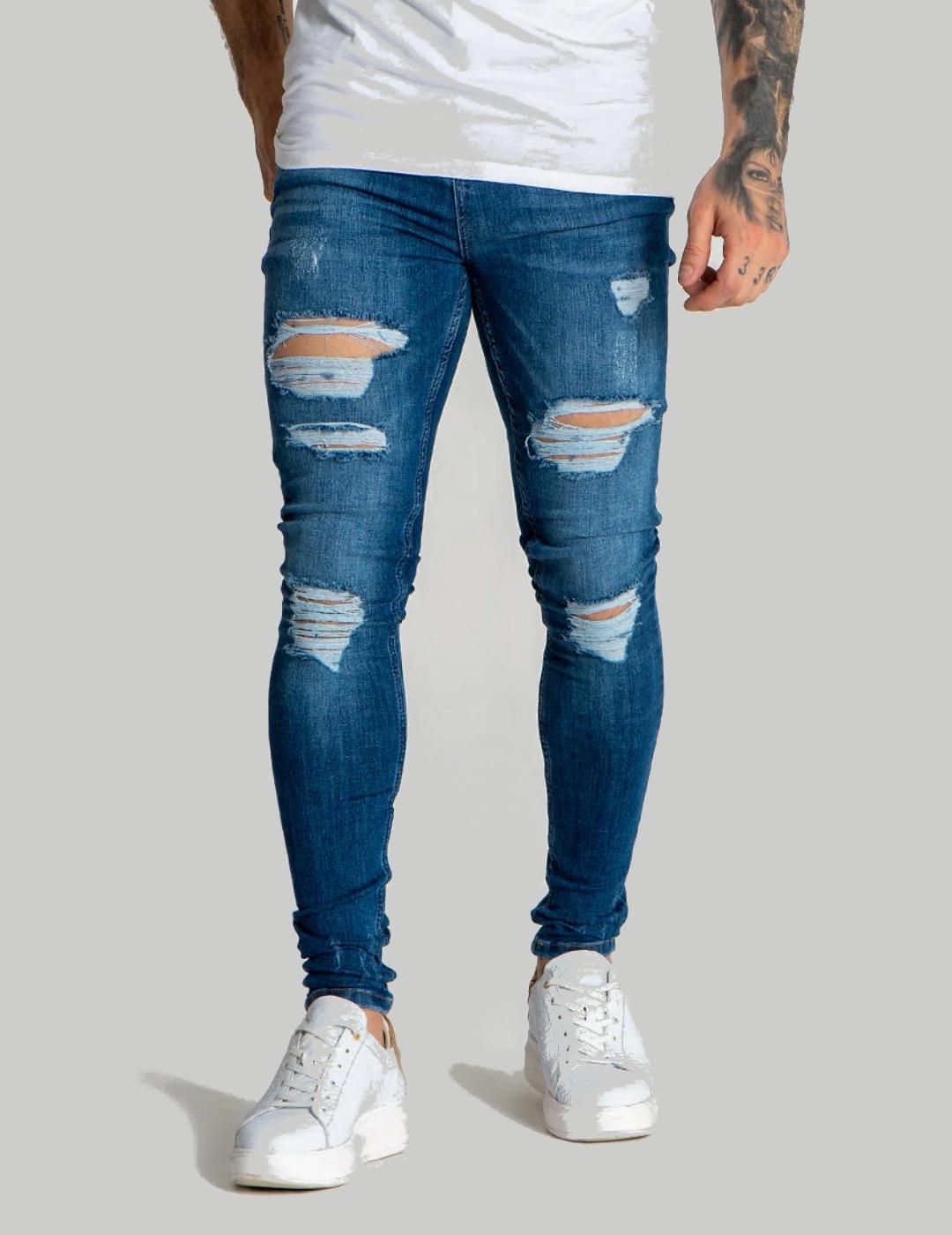 Jeans Gianni Kavanagh roto hombre
