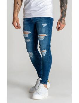 Jeans Gianni Kavanagh oscuro roto para hombre