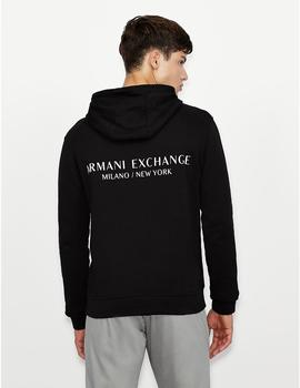 Sudadera Armani Exchange negra basica para hombre