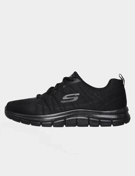 Zapatillas Skechers Track-Moulton negro