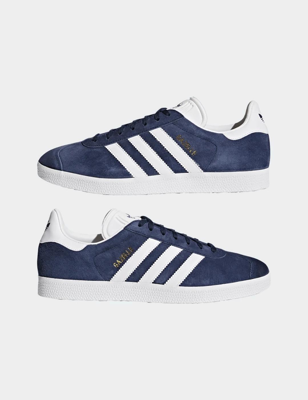 circulación Desempleados Torpe Zapatillas Adidas Gazelle Azul Marino