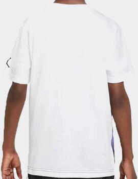 Camiseta Junior Jordan DIP Dye White