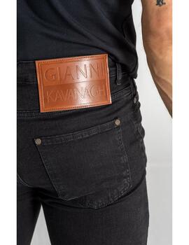 Jeans Gianni Kavanagh negro basico para hombre