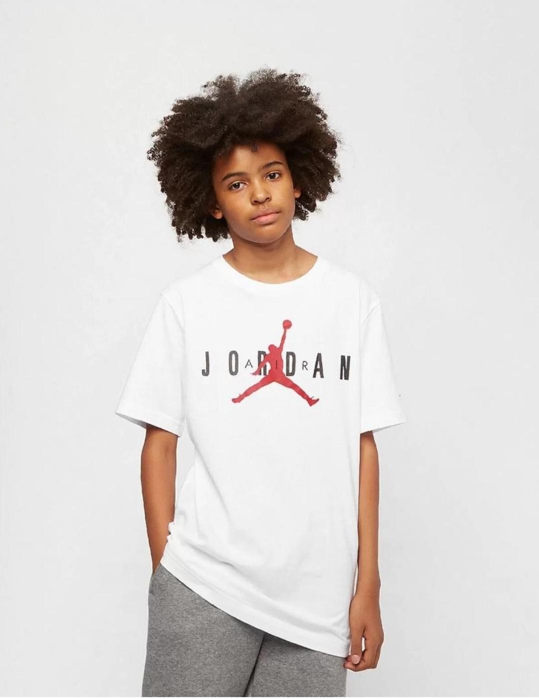 Himno Modales Anormal Camiseta Jordan manga corta blanca niño