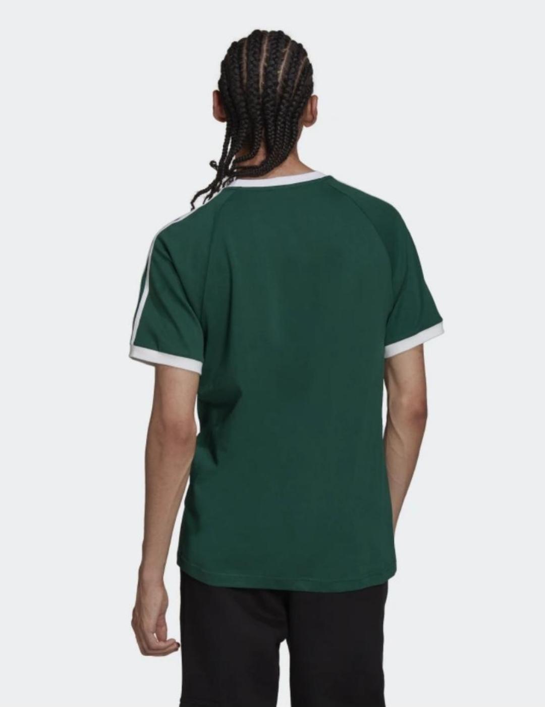 Camiseta Adicolor Classics 3 bandas Verde