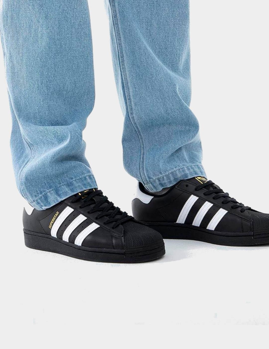 grueso Geometría Cuota de admisión Zapatillas Adidas Superstar Negra