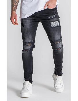 Jeans Gianni Kavanagh barcode negro para hombre