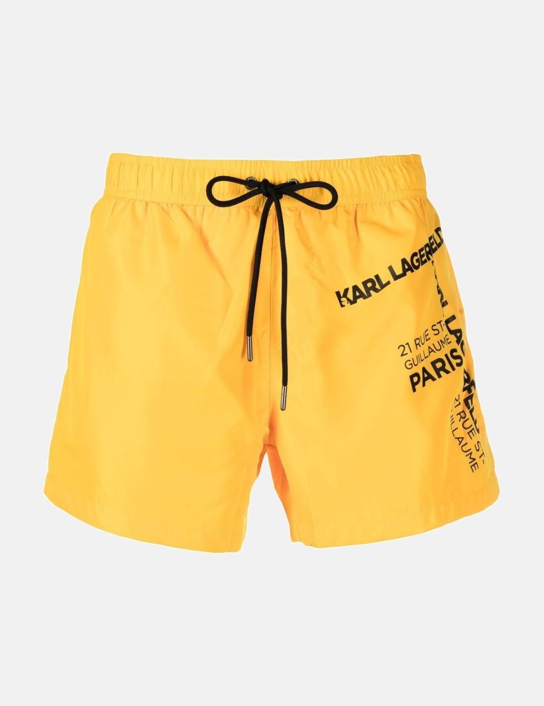 Bañador Karl Lagerfeld rue amarillo para hombre