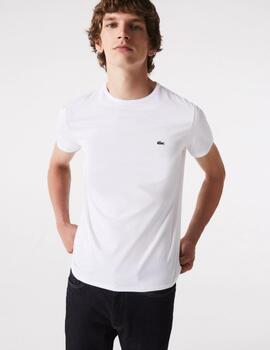 Camiseta Lacoste basica blanca para hombre