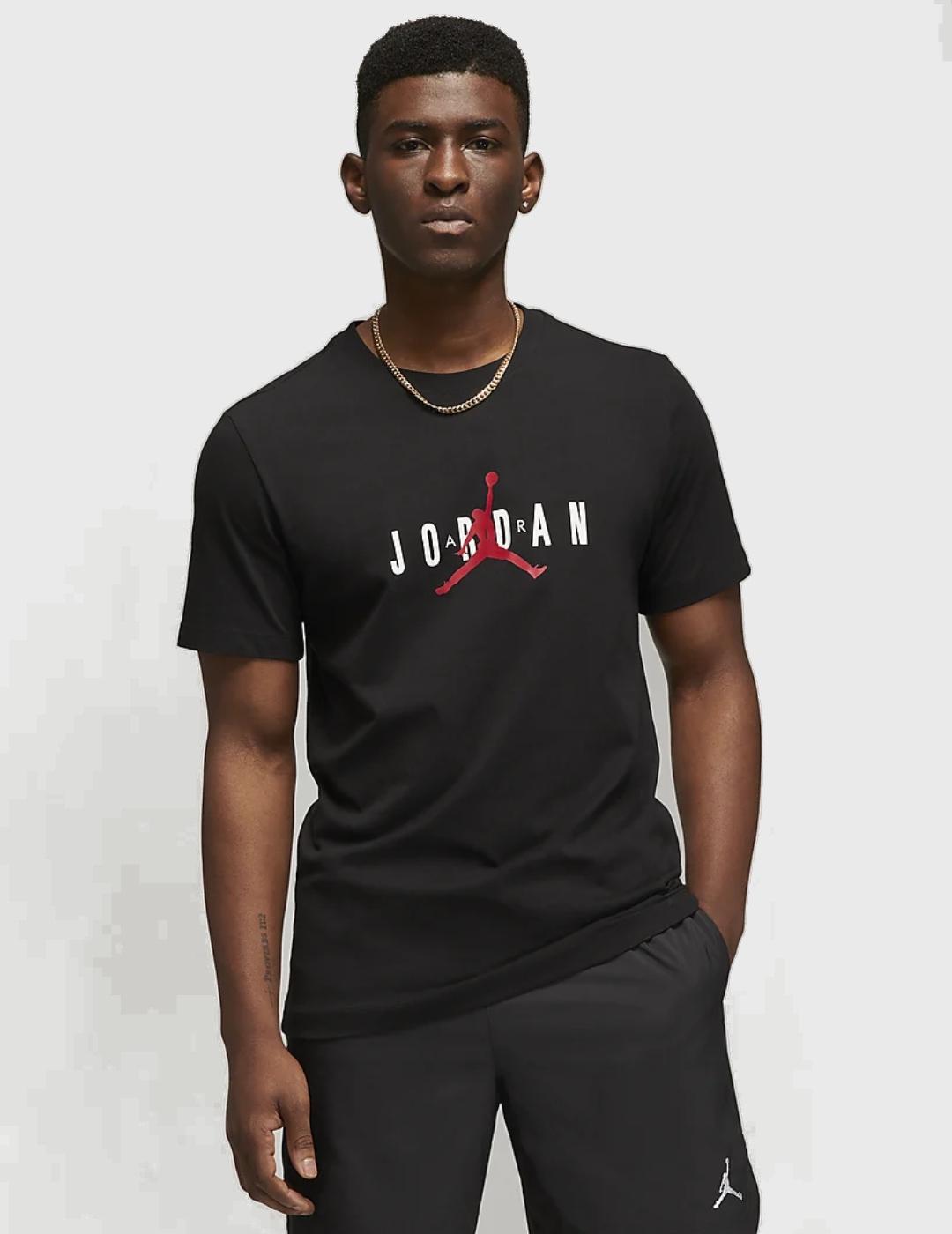 Camiseta Jordan negra hombre
