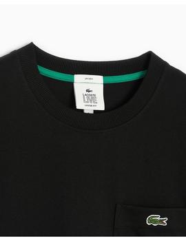 Camiseta Lacoste Loose Fit negra para hombre