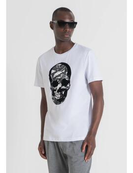 Camiseta Antony Morato calavera blanca para hombre
