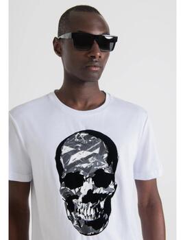Camiseta Antony Morato calavera blanca para hombre