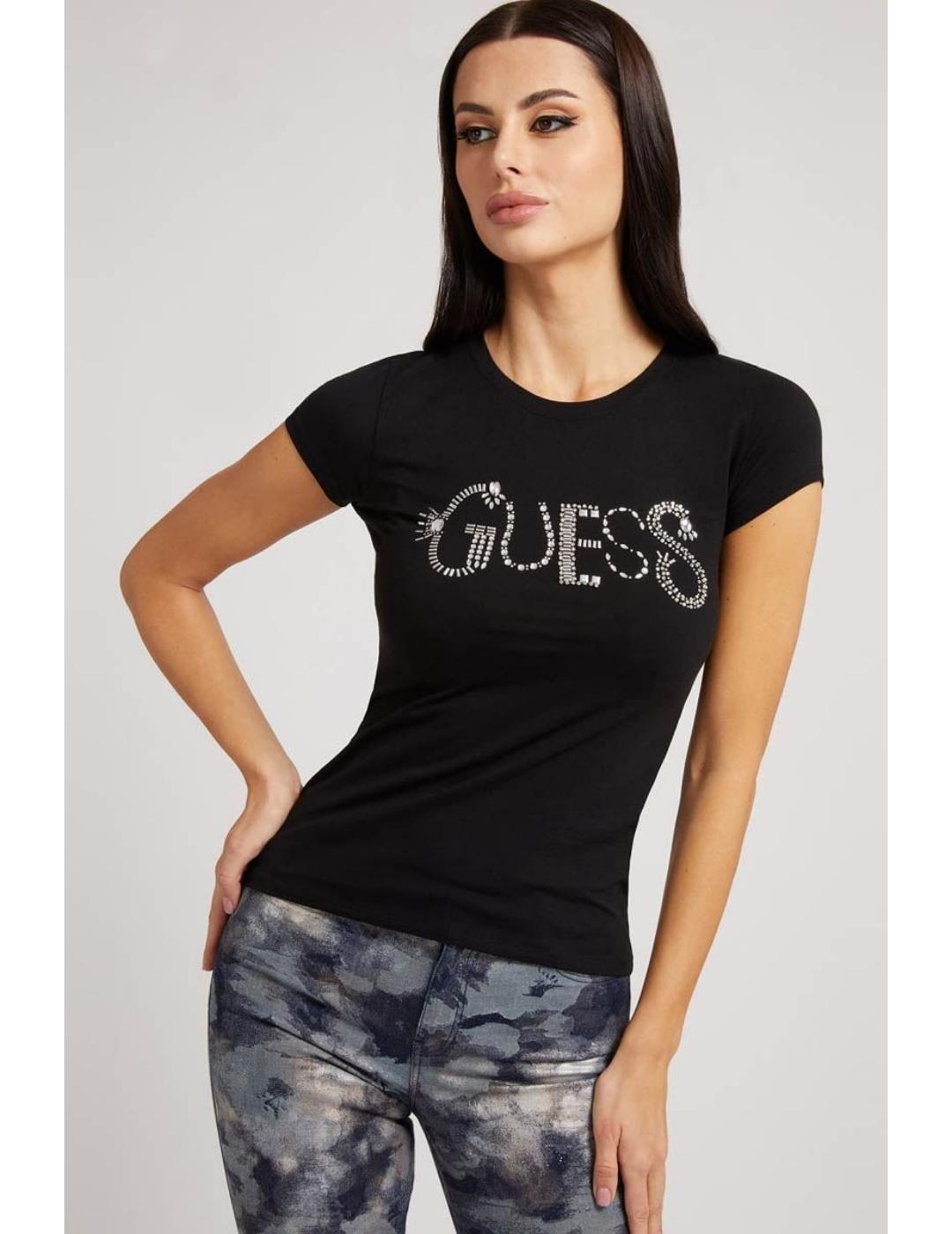 Camisetas de manga corta Guess de mujer