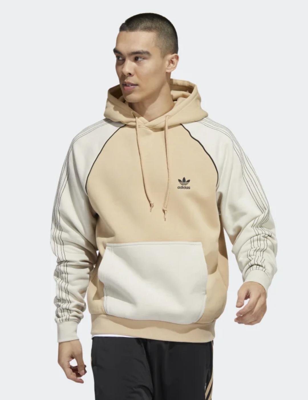 Hueso fútbol americano Salvaje Sudadera Adidas bicolor beige