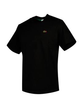 Camiseta Lacoste basica negra para hombre